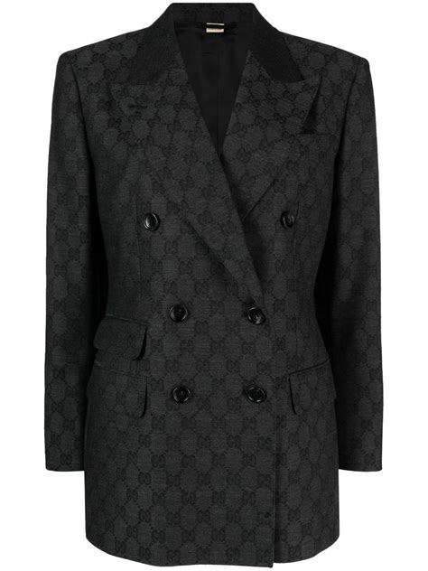 gucci black blazer men|farfetch gucci blazers.